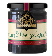 Load image into Gallery viewer, Maxwells Cranberry & Orange Cognac Sauce 200g