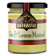 Load image into Gallery viewer, Maxwells Gin and Lemon Mustard 200g