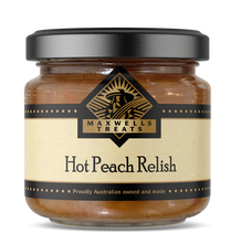 Load image into Gallery viewer, Maxwells Hot Peach Relish - 300g