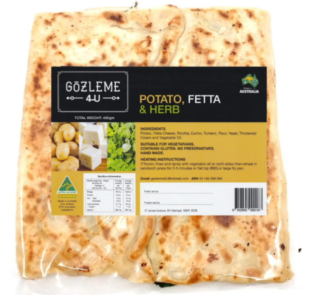 Gozleme - Potato, Fetta & Herb**