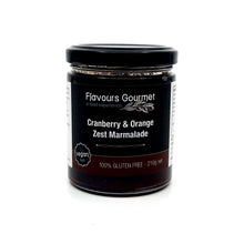 Load image into Gallery viewer, Flavours Gourmet Cranberry &amp; Orange Zest Marmalade
