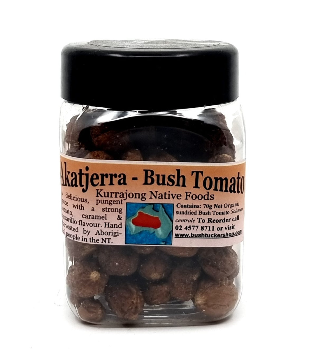 Kurrajong Akatjerra Bush Tomato - Whole 70g
