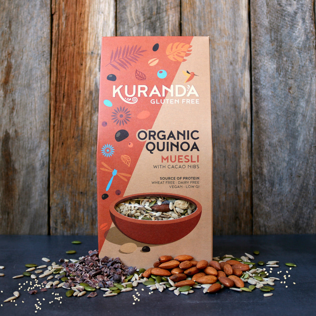 Kuranda Quinoa Blend Muesli with Cacao (No Fruit) 350gm