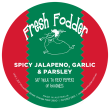 Load image into Gallery viewer, Fresh Fodder Spicy Jalapeno, Garlic &amp; Parsley 200g*
