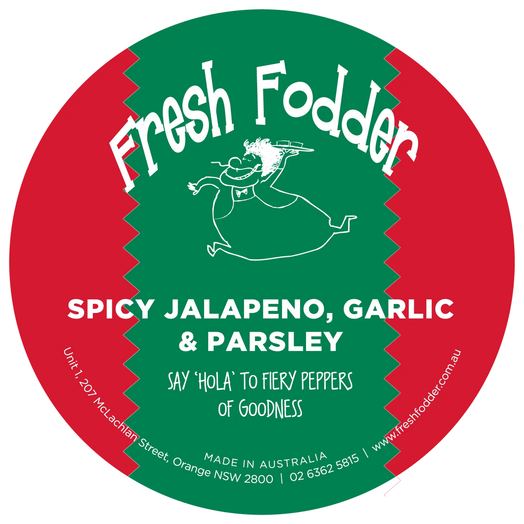 Fresh Fodder Spicy Jalapeno, Garlic & Parsley 200g*