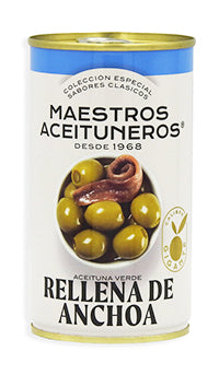 Maestros Olives Anchovy Stuffed 350g