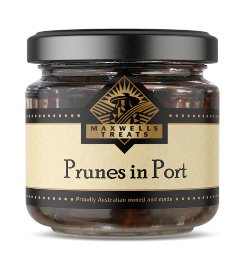 Maxwells Prunes in Port 300g