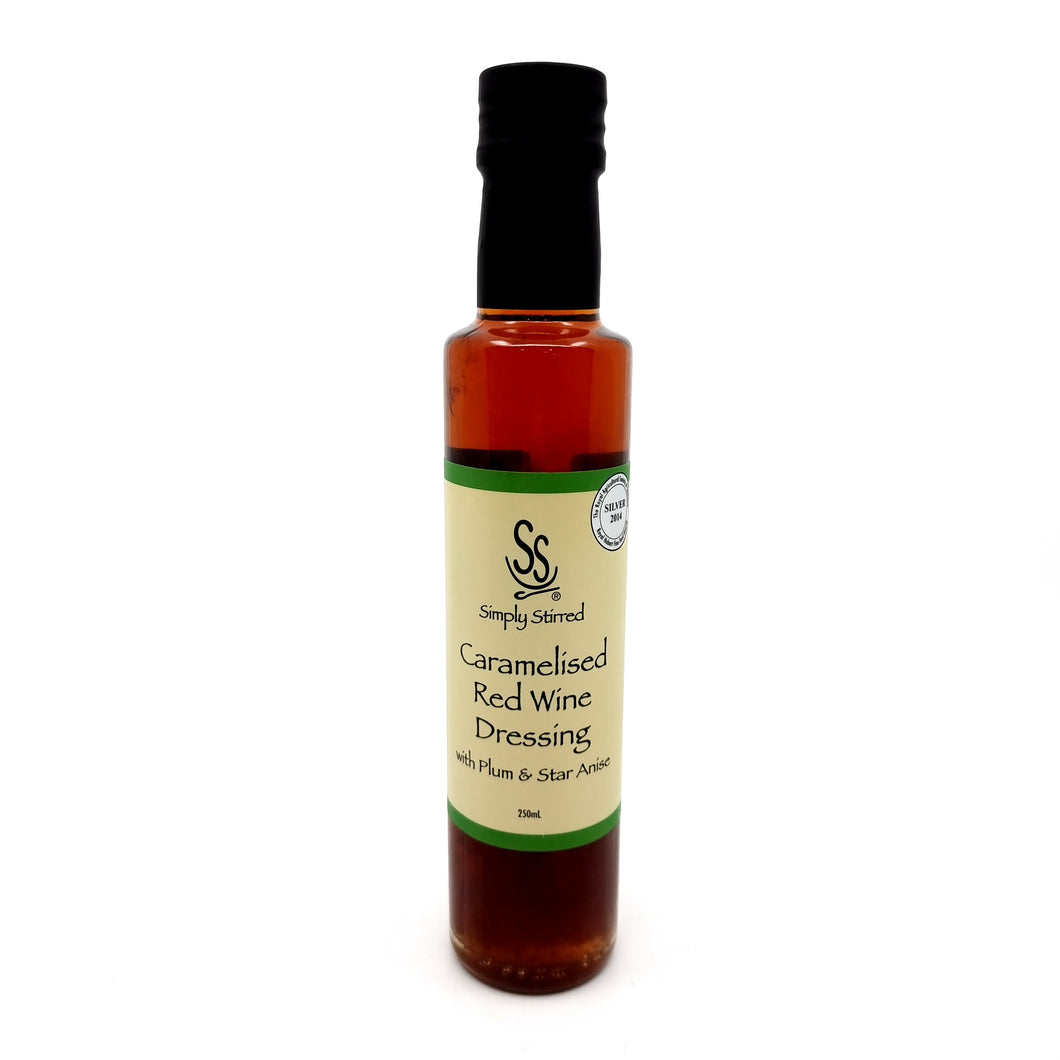 Simply Stirred Caramelised Red Wine Dressing with Plum & Star Anise - 250ml