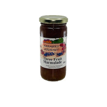 Load image into Gallery viewer, Farmers Gourmet Three Fruit Marmalade 280g

