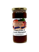 Load image into Gallery viewer, Farmers Gourmet Ginger Lime &amp; Lemon Marmalade 280g
