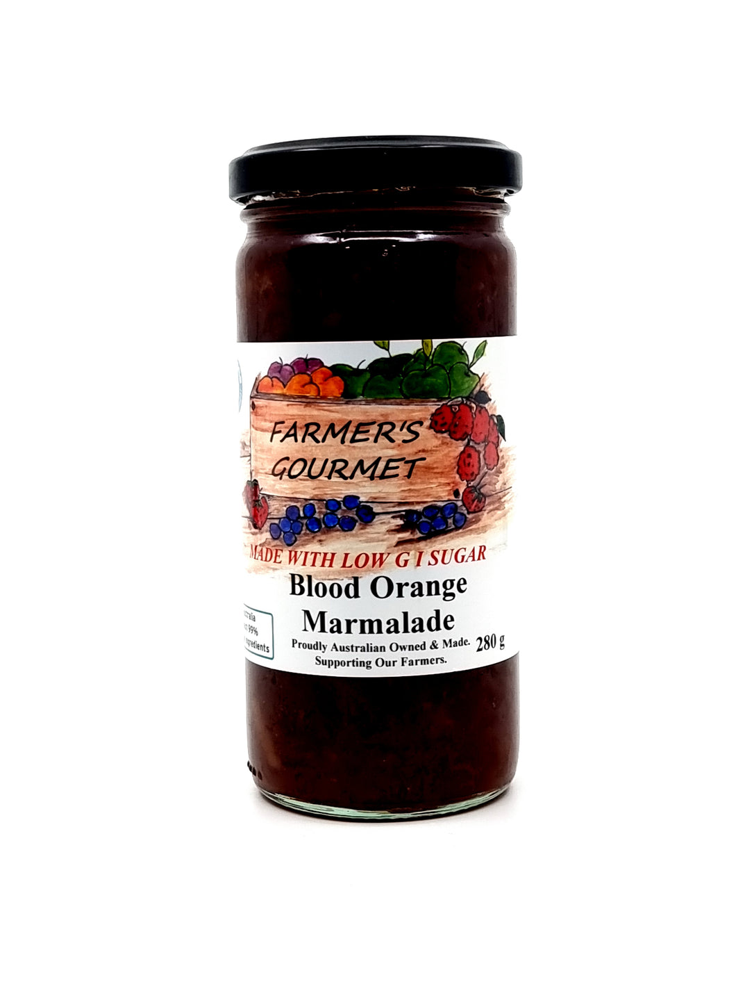 Farmers Gourmet Blood Orange Marmalade (Low GI)