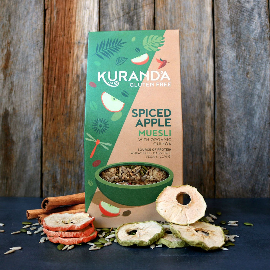 Kuranda Spiced Apple Natural Muesli with Quinoa 350g